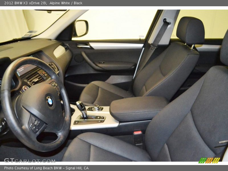 Alpine White / Black 2012 BMW X3 xDrive 28i