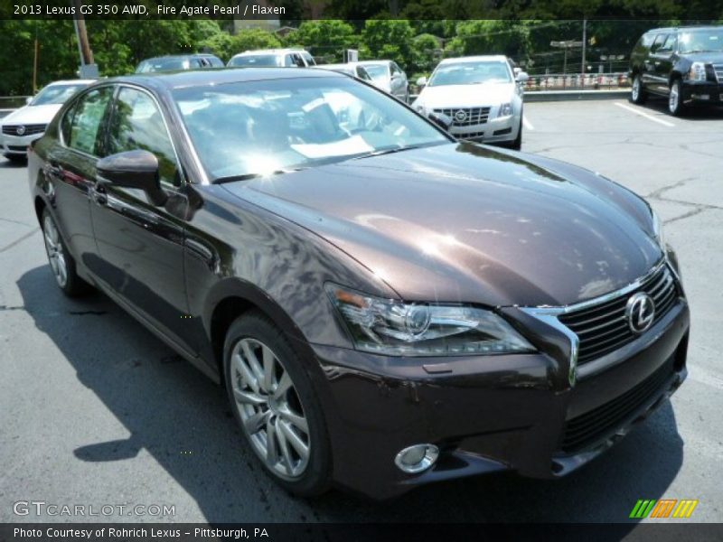Fire Agate Pearl / Flaxen 2013 Lexus GS 350 AWD