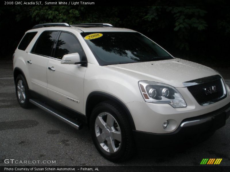 Summit White / Light Titanium 2008 GMC Acadia SLT