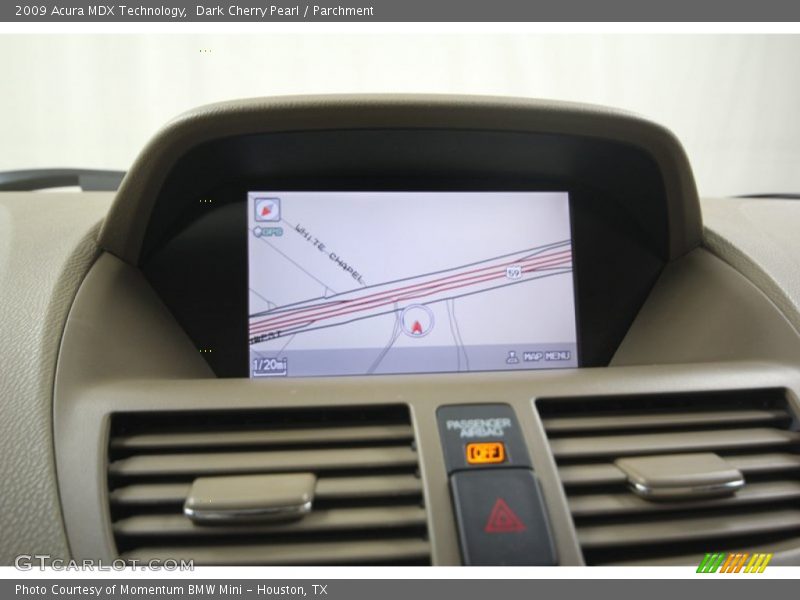Dark Cherry Pearl / Parchment 2009 Acura MDX Technology