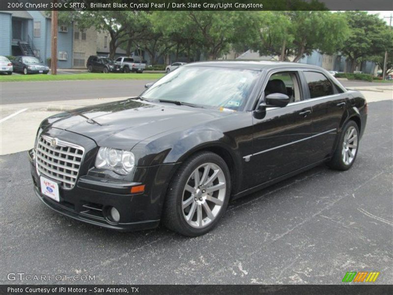 Brilliant Black Crystal Pearl / Dark Slate Gray/Light Graystone 2006 Chrysler 300 C SRT8