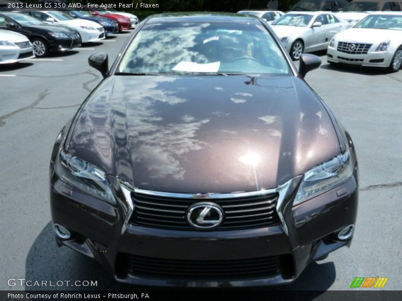 Fire Agate Pearl / Flaxen 2013 Lexus GS 350 AWD