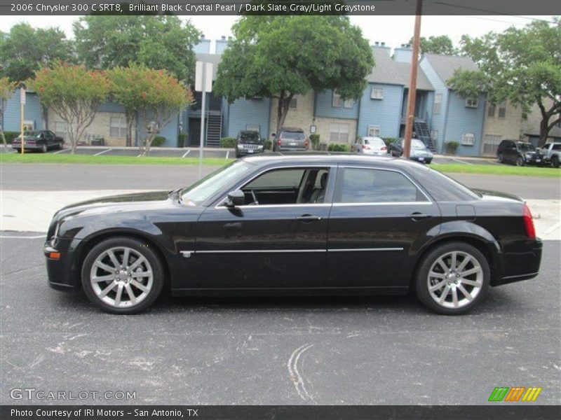 Brilliant Black Crystal Pearl / Dark Slate Gray/Light Graystone 2006 Chrysler 300 C SRT8