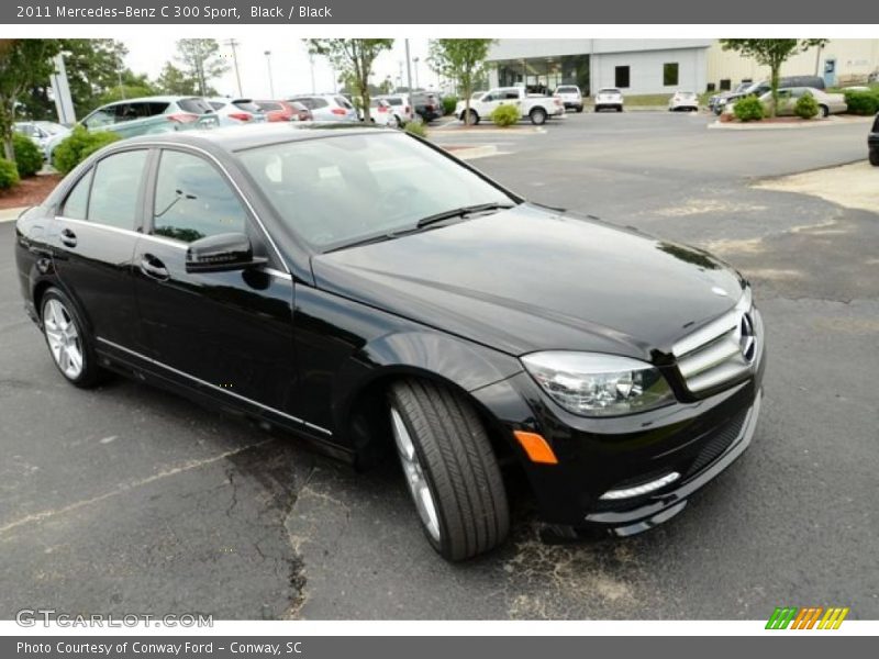 Black / Black 2011 Mercedes-Benz C 300 Sport