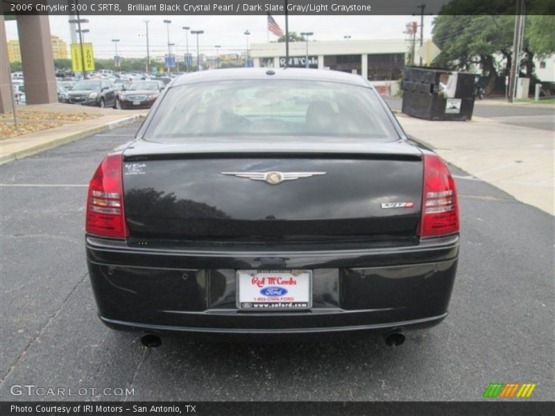 Brilliant Black Crystal Pearl / Dark Slate Gray/Light Graystone 2006 Chrysler 300 C SRT8