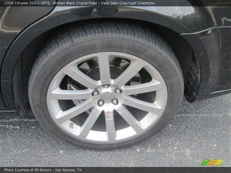 Brilliant Black Crystal Pearl / Dark Slate Gray/Light Graystone 2006 Chrysler 300 C SRT8