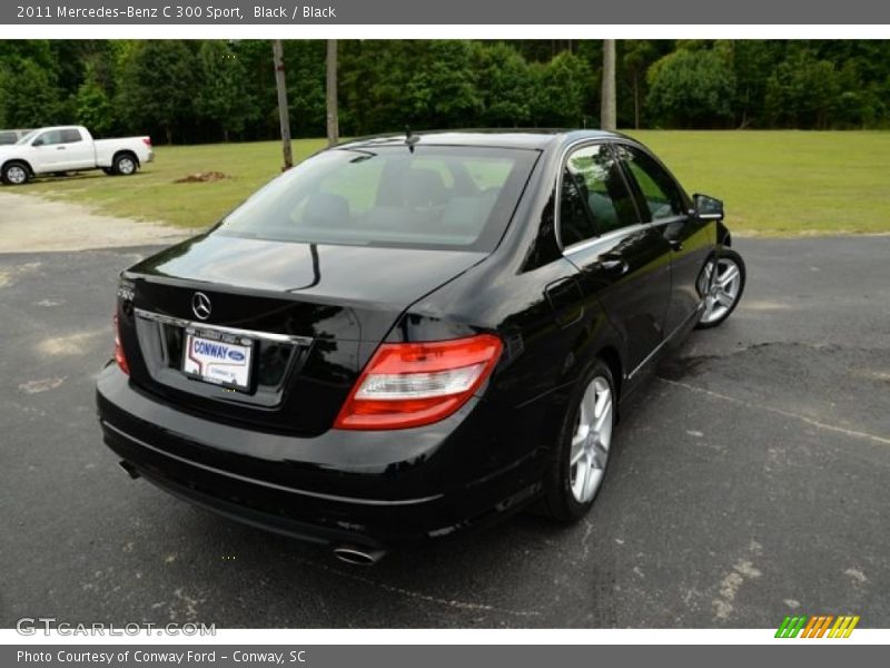 Black / Black 2011 Mercedes-Benz C 300 Sport