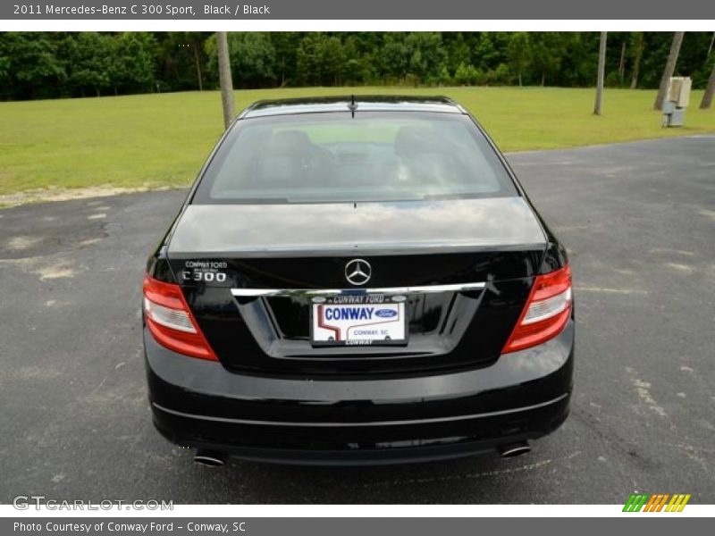 Black / Black 2011 Mercedes-Benz C 300 Sport