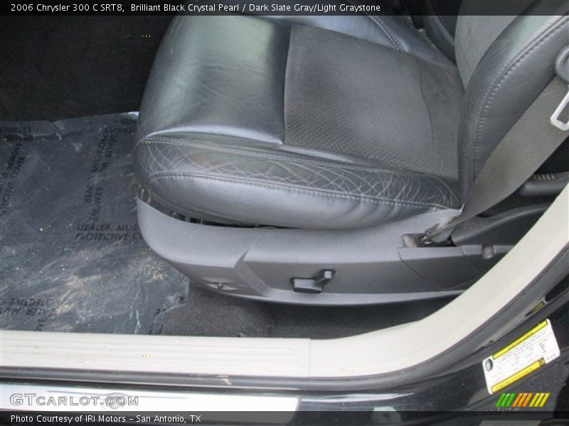 Brilliant Black Crystal Pearl / Dark Slate Gray/Light Graystone 2006 Chrysler 300 C SRT8