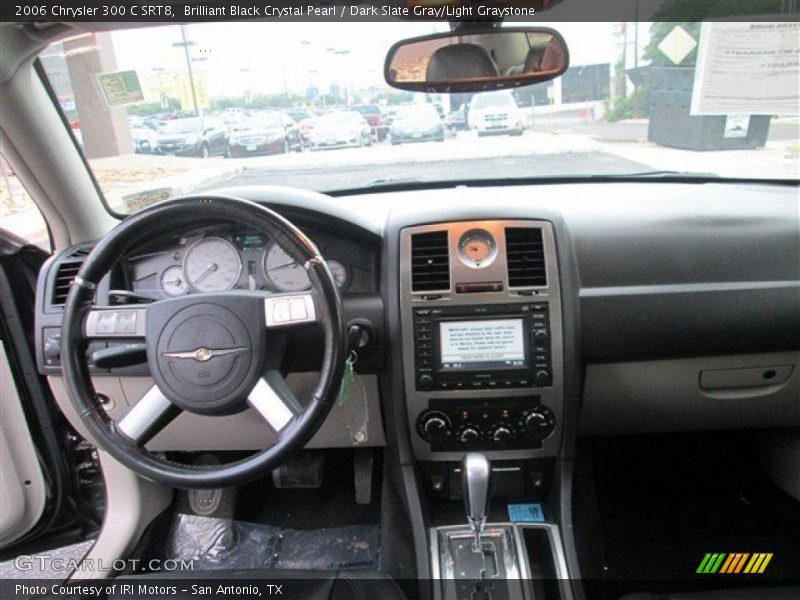 Brilliant Black Crystal Pearl / Dark Slate Gray/Light Graystone 2006 Chrysler 300 C SRT8