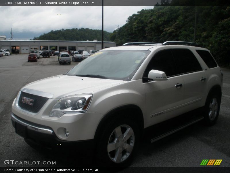 Summit White / Light Titanium 2008 GMC Acadia SLT