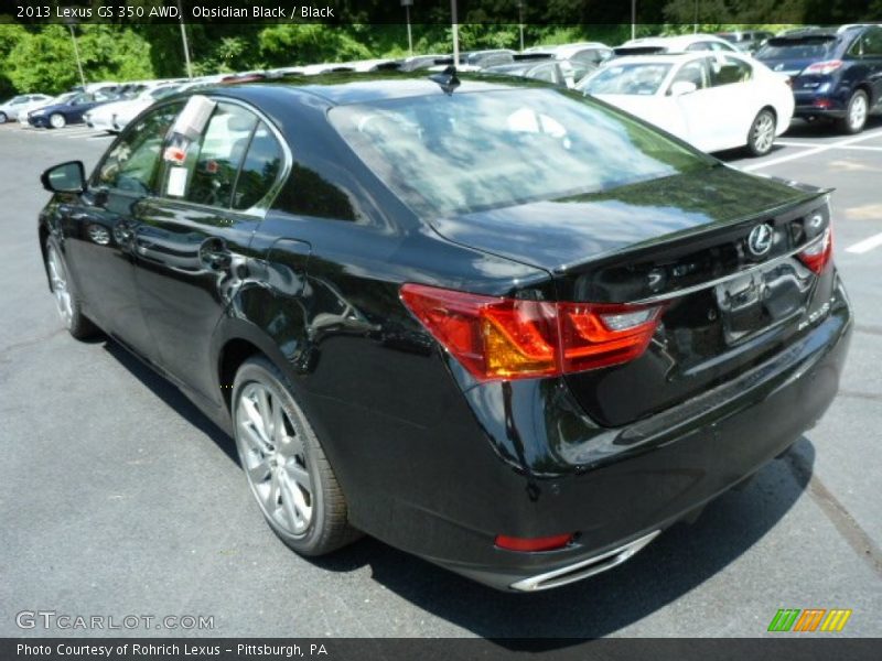 Obsidian Black / Black 2013 Lexus GS 350 AWD