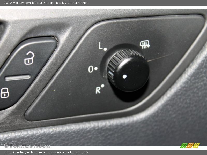 Black / Cornsilk Beige 2012 Volkswagen Jetta SE Sedan
