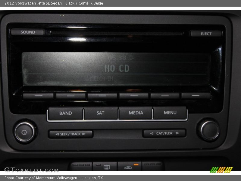 Black / Cornsilk Beige 2012 Volkswagen Jetta SE Sedan