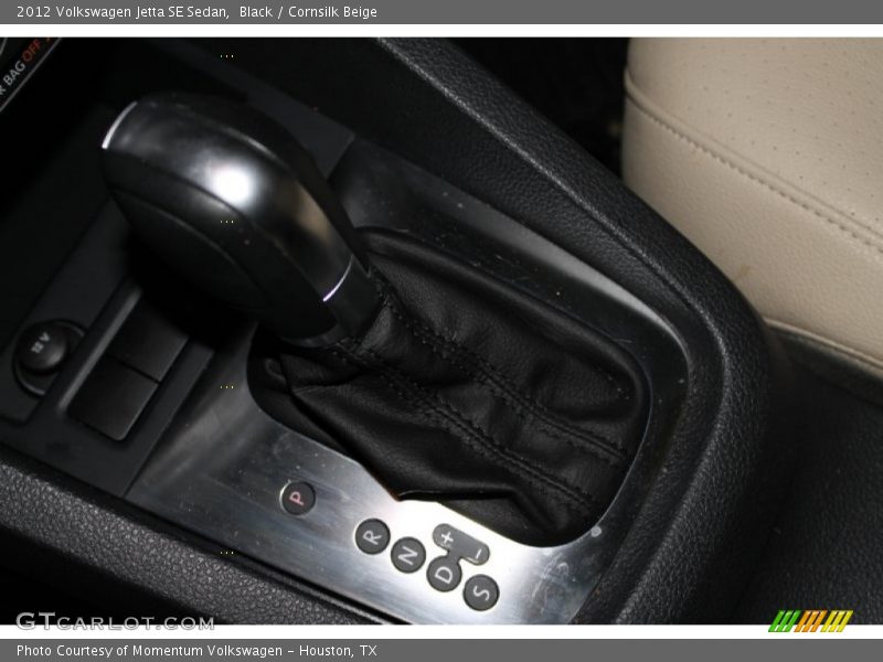 Black / Cornsilk Beige 2012 Volkswagen Jetta SE Sedan