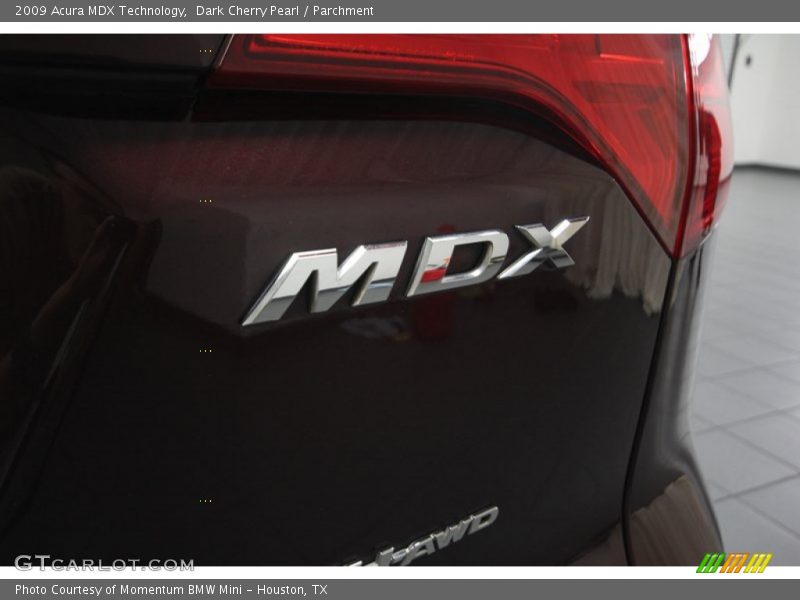 Dark Cherry Pearl / Parchment 2009 Acura MDX Technology
