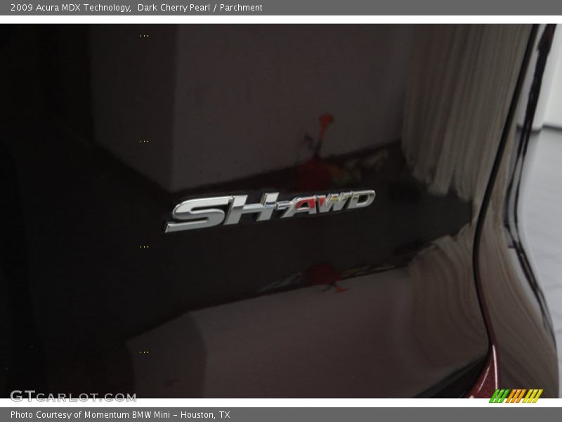 Dark Cherry Pearl / Parchment 2009 Acura MDX Technology