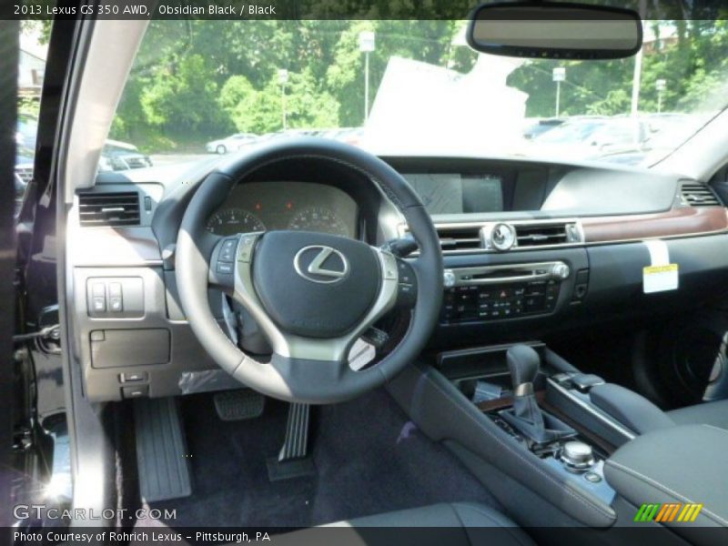 Obsidian Black / Black 2013 Lexus GS 350 AWD