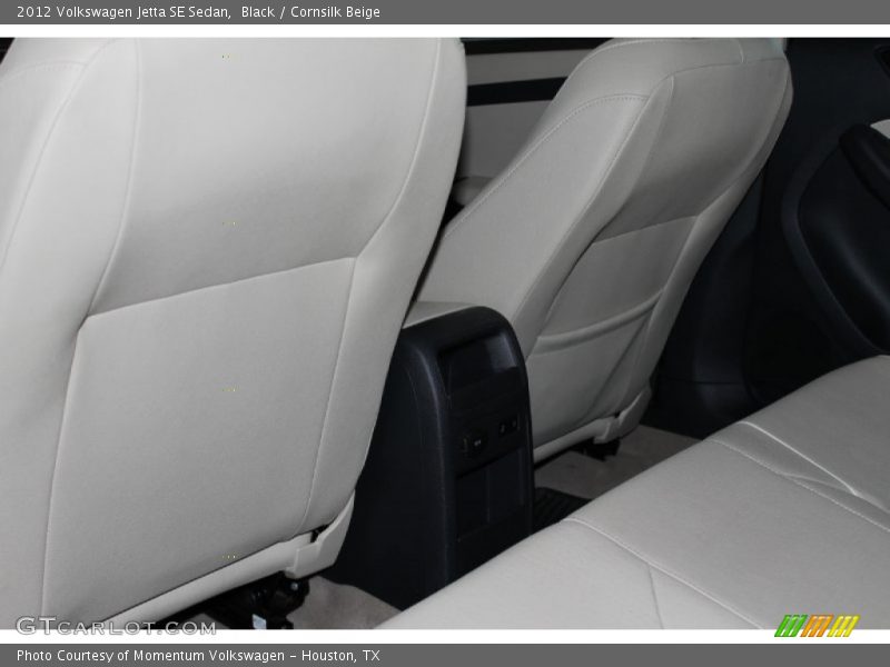 Black / Cornsilk Beige 2012 Volkswagen Jetta SE Sedan
