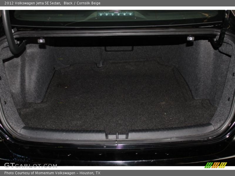 Black / Cornsilk Beige 2012 Volkswagen Jetta SE Sedan