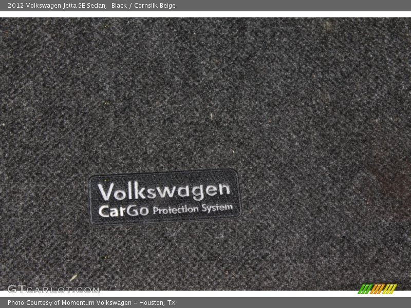 Black / Cornsilk Beige 2012 Volkswagen Jetta SE Sedan