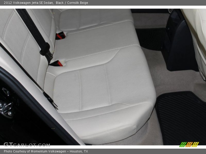 Black / Cornsilk Beige 2012 Volkswagen Jetta SE Sedan