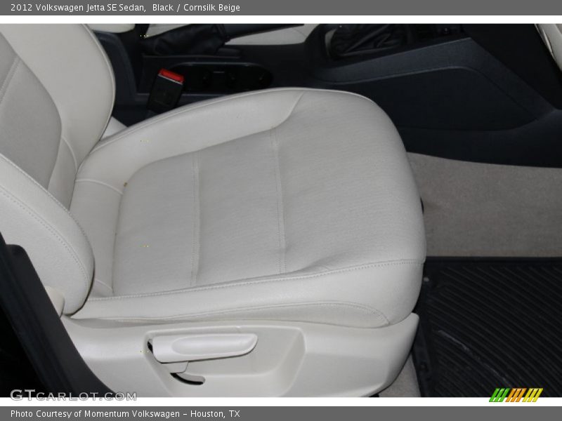Black / Cornsilk Beige 2012 Volkswagen Jetta SE Sedan