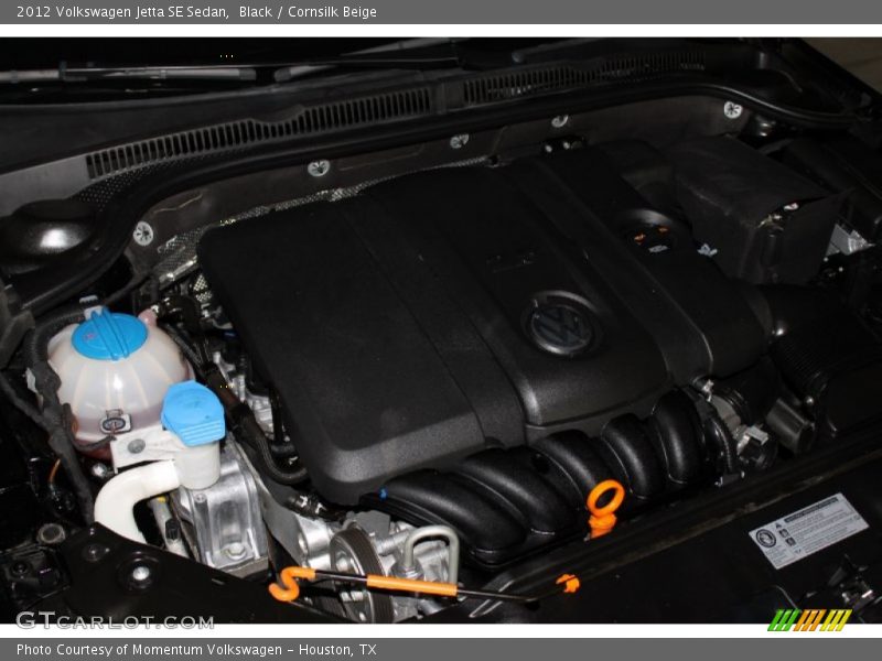 Black / Cornsilk Beige 2012 Volkswagen Jetta SE Sedan
