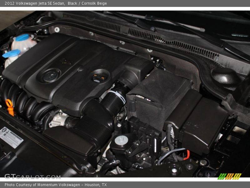 Black / Cornsilk Beige 2012 Volkswagen Jetta SE Sedan