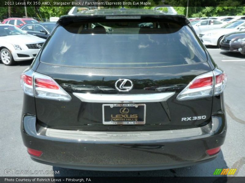 Stargazer Black / Parchment/Espresso Birds Eye Maple 2013 Lexus RX 350 AWD