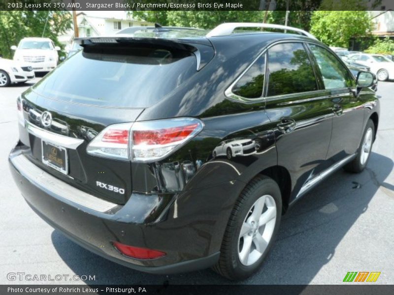 Stargazer Black / Parchment/Espresso Birds Eye Maple 2013 Lexus RX 350 AWD