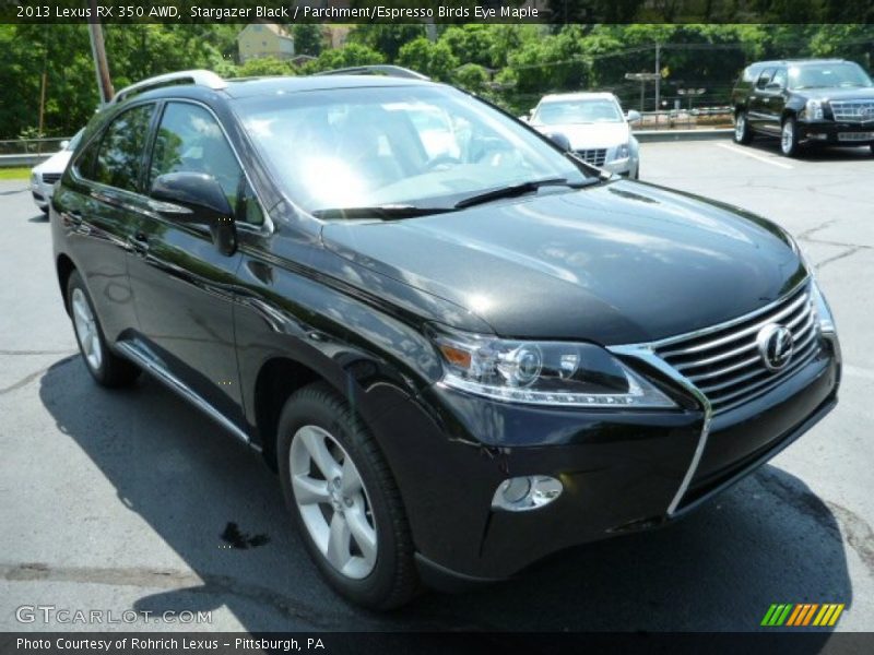 Stargazer Black / Parchment/Espresso Birds Eye Maple 2013 Lexus RX 350 AWD