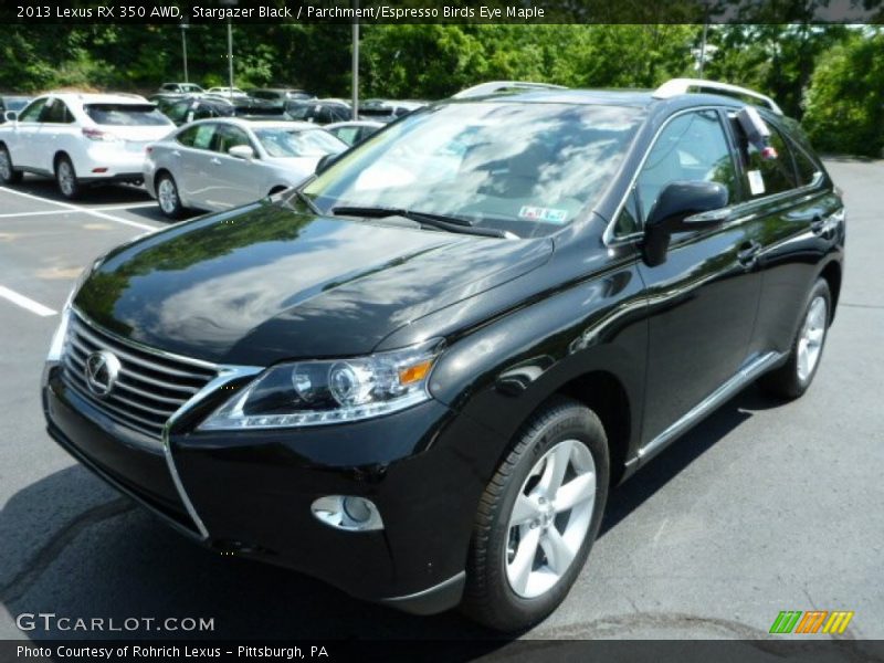 Stargazer Black / Parchment/Espresso Birds Eye Maple 2013 Lexus RX 350 AWD