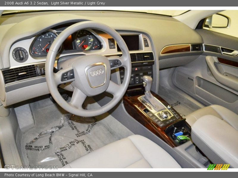 Light Silver Metallic / Light Grey 2008 Audi A6 3.2 Sedan