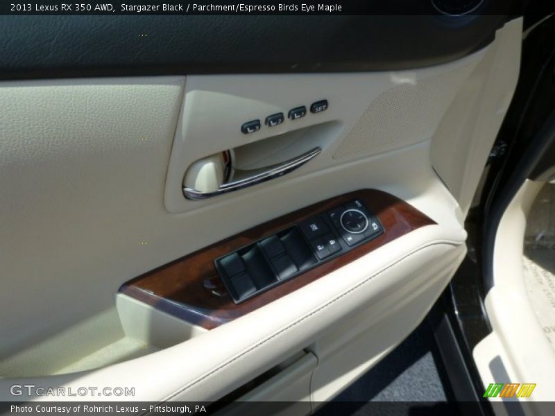 Stargazer Black / Parchment/Espresso Birds Eye Maple 2013 Lexus RX 350 AWD