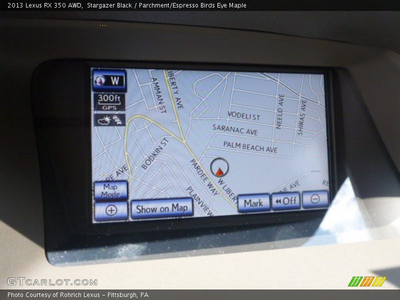 Stargazer Black / Parchment/Espresso Birds Eye Maple 2013 Lexus RX 350 AWD
