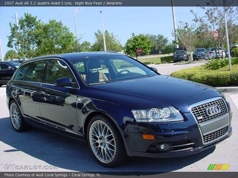 Night Blue Pearl / Amaretto 2007 Audi A6 3.2 quattro Avant S Line