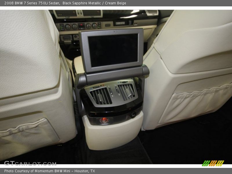 Black Sapphire Metallic / Cream Beige 2008 BMW 7 Series 750Li Sedan