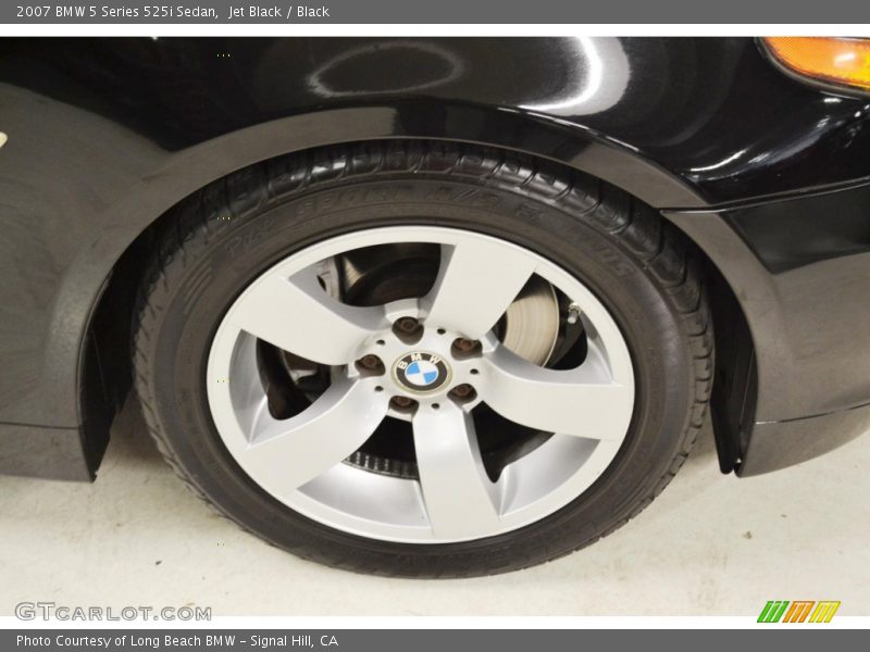 Jet Black / Black 2007 BMW 5 Series 525i Sedan