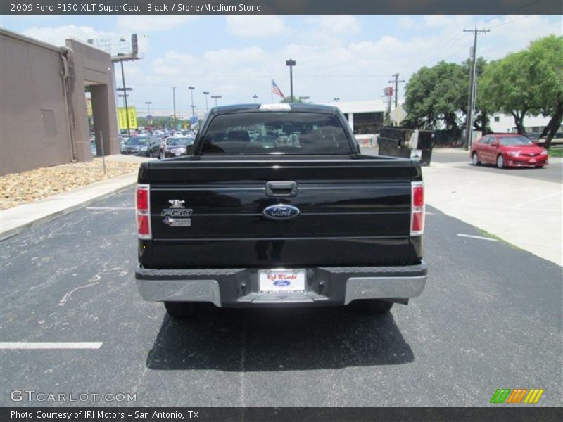 Black / Stone/Medium Stone 2009 Ford F150 XLT SuperCab