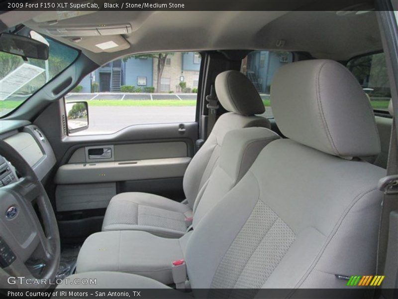 Black / Stone/Medium Stone 2009 Ford F150 XLT SuperCab