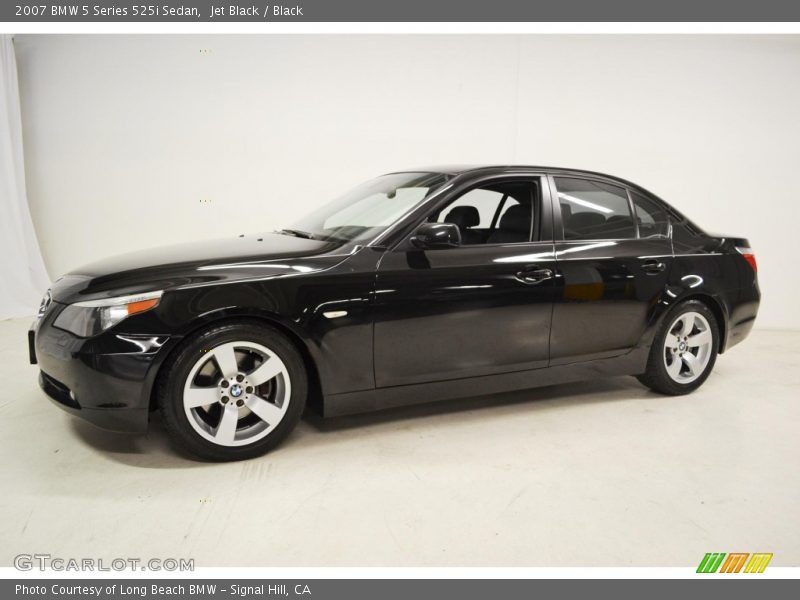 Jet Black / Black 2007 BMW 5 Series 525i Sedan