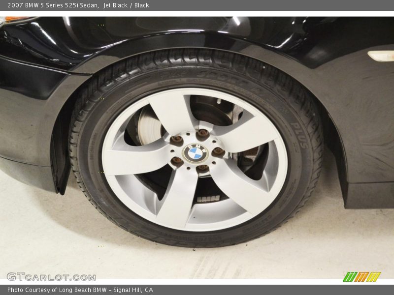 Jet Black / Black 2007 BMW 5 Series 525i Sedan