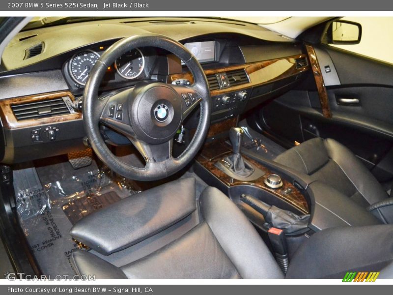 Jet Black / Black 2007 BMW 5 Series 525i Sedan