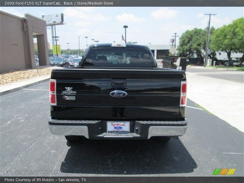 Black / Stone/Medium Stone 2009 Ford F150 XLT SuperCab