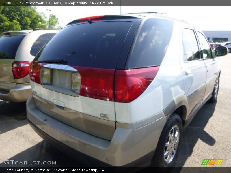 Olympic White / Medium Oak 2003 Buick Rendezvous CXL AWD