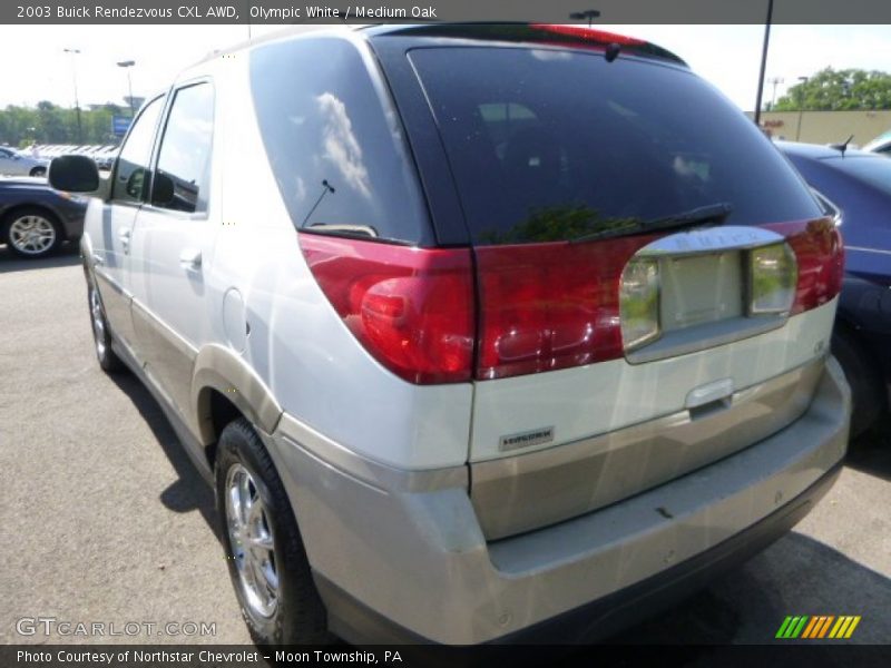 Olympic White / Medium Oak 2003 Buick Rendezvous CXL AWD