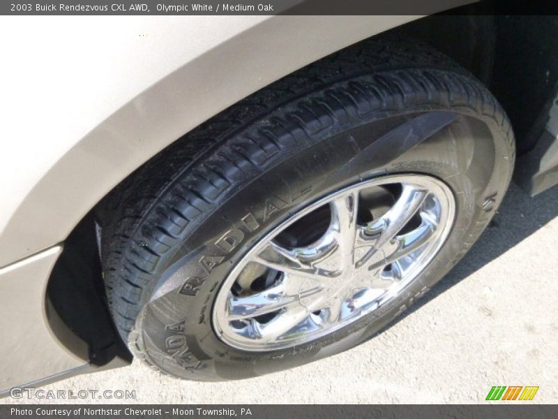 Olympic White / Medium Oak 2003 Buick Rendezvous CXL AWD