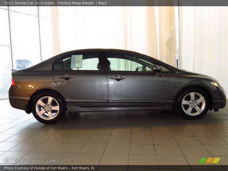 Polished Metal Metallic / Black 2011 Honda Civic LX-S Sedan