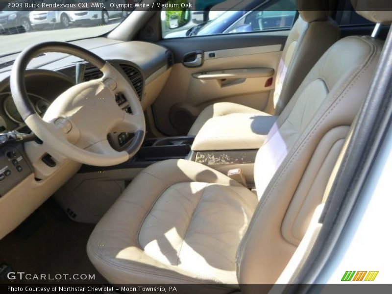 Olympic White / Medium Oak 2003 Buick Rendezvous CXL AWD